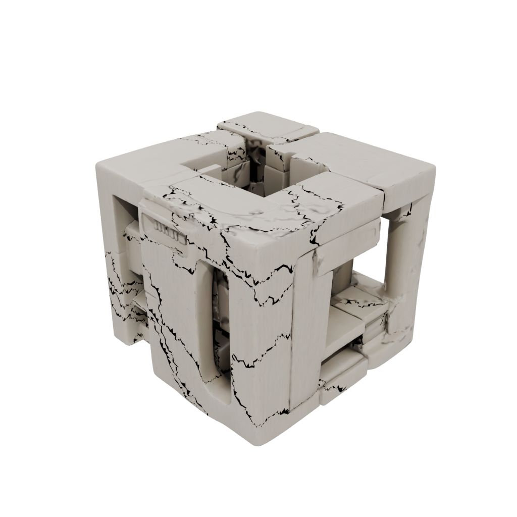 Woodgrain Soft Folding Hinge Cube