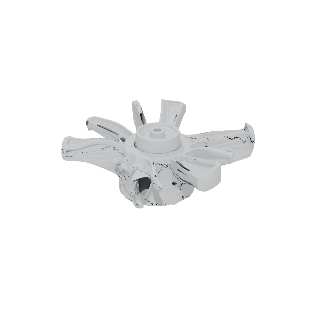 Woodgrain Soft Three-Prong Spinner