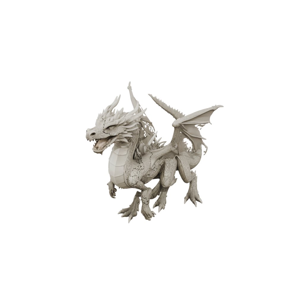 Woodgrain Articulated Dragon Long