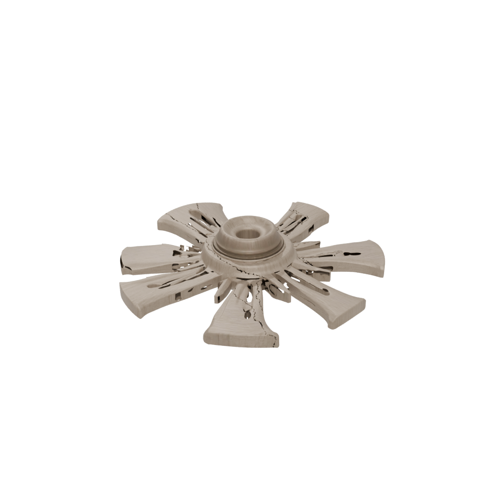 Woodgrain Articulated Gyroscope Spinner