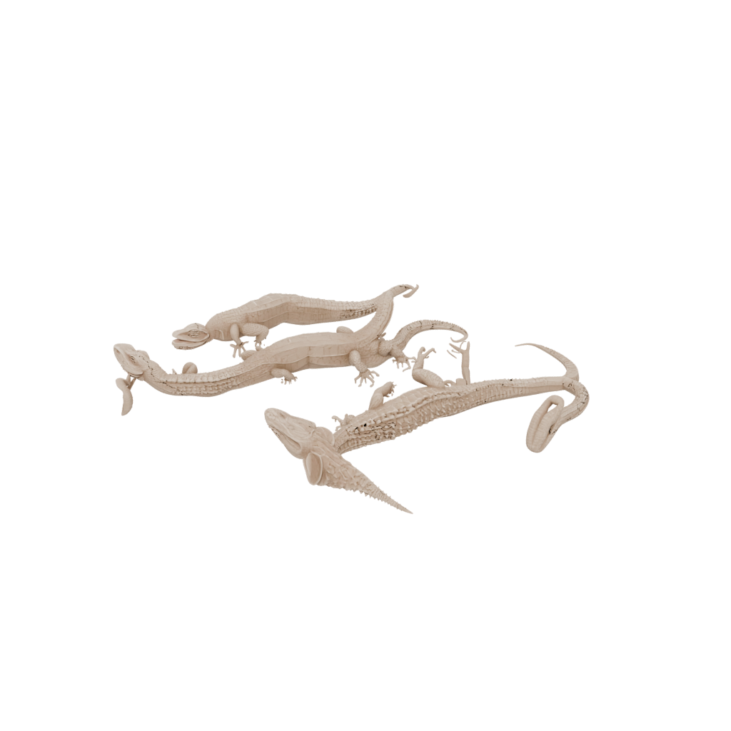 Woodgrain Articulated Lizard