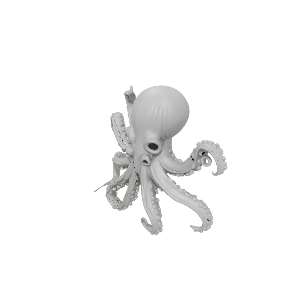 Woodgrain Articulated Octopus Mini