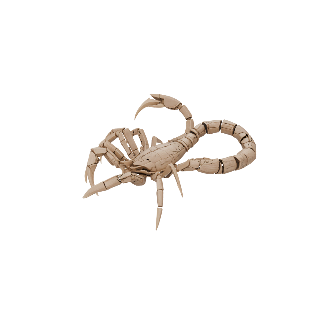 Woodgrain Articulated Scorpion