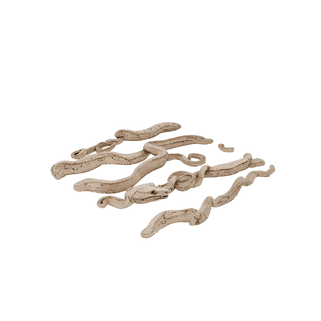 Woodgrain Articulated Snake Long