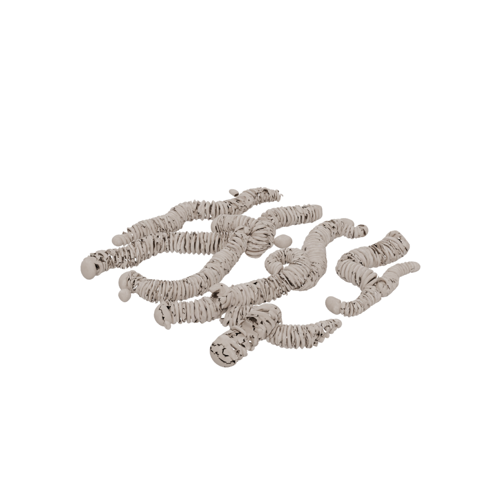 Woodgrain Articulated Worm