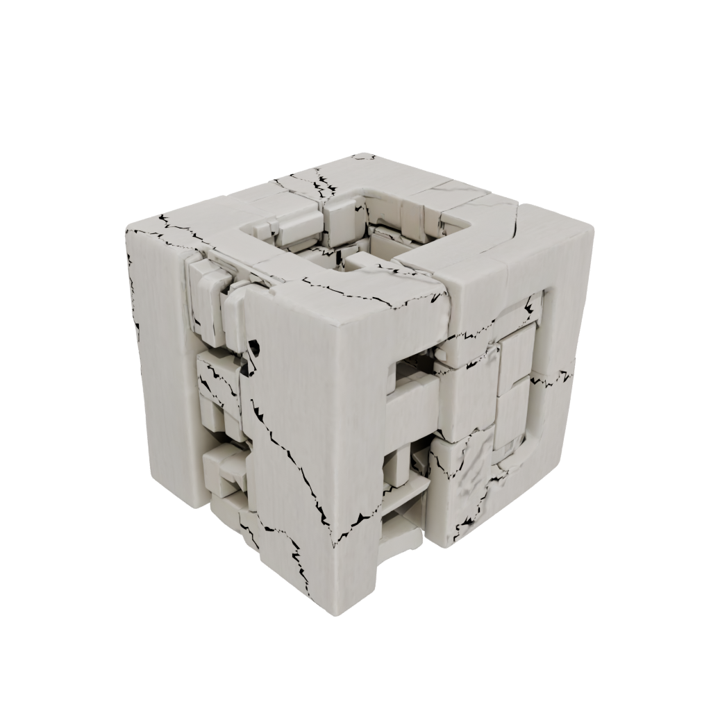 Woodgrain Folding Hinge Cube