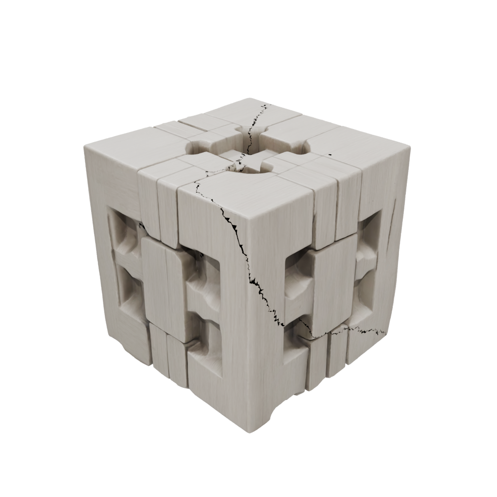 Woodgrain Infinity Flip Cube