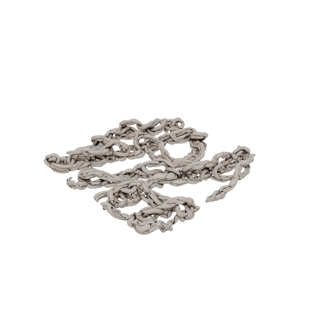 Woodgrain Interlocking Ring Chain