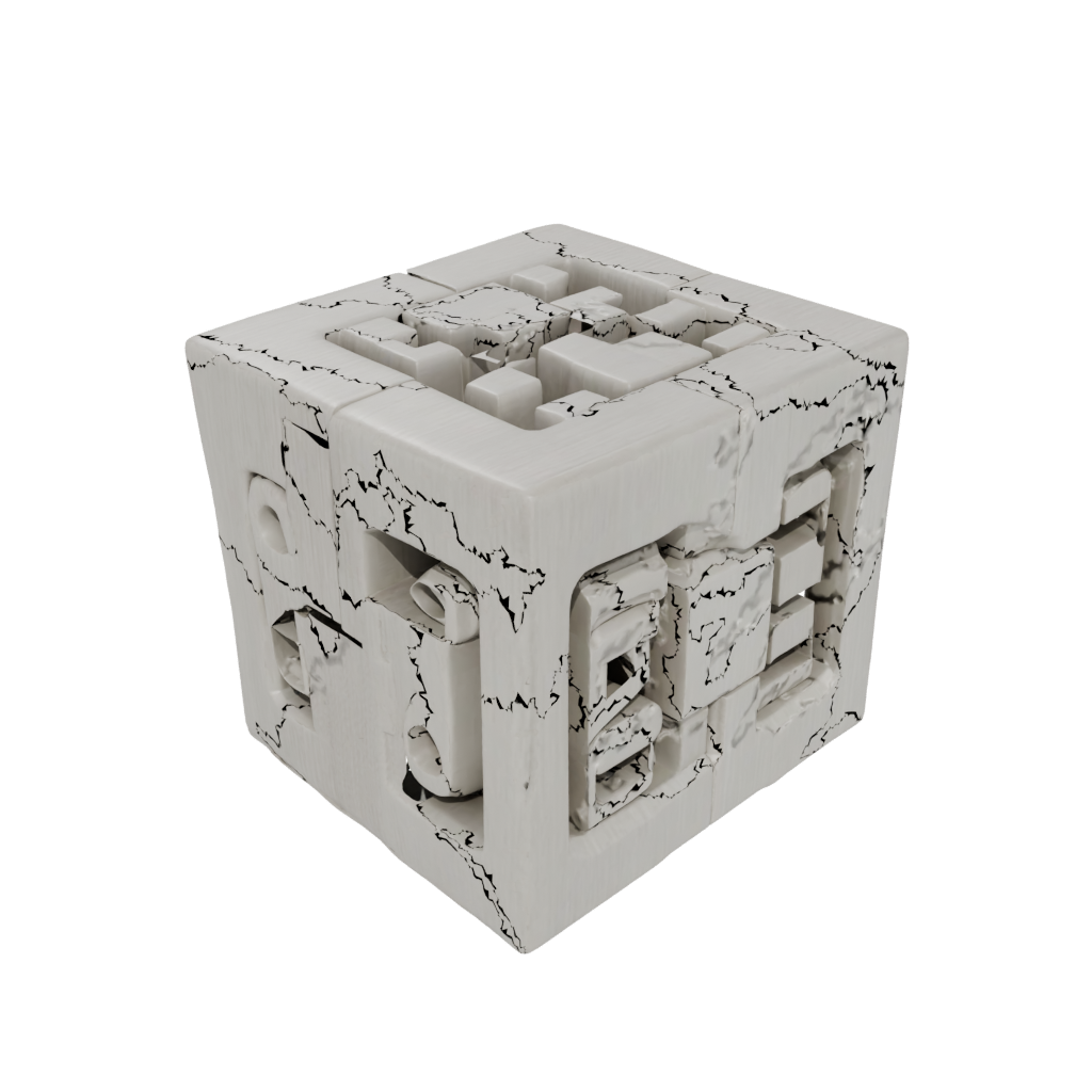 Woodgrain Magnet-Free Click Cube