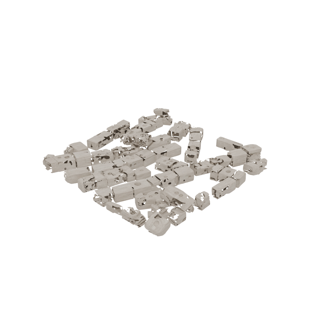 Woodgrain Pivot Domino Chain