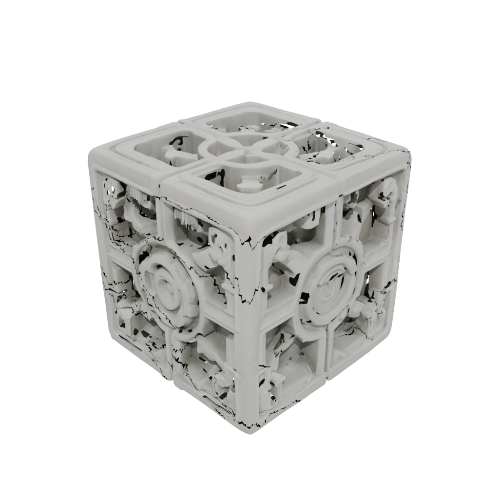 Woodgrain Pocket Gear Cube