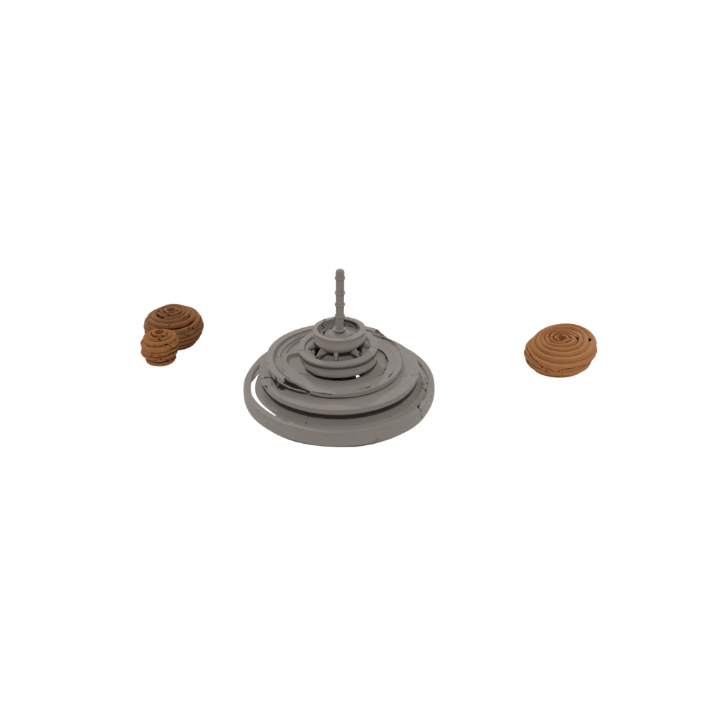 Woodgrain Spinning Top Set