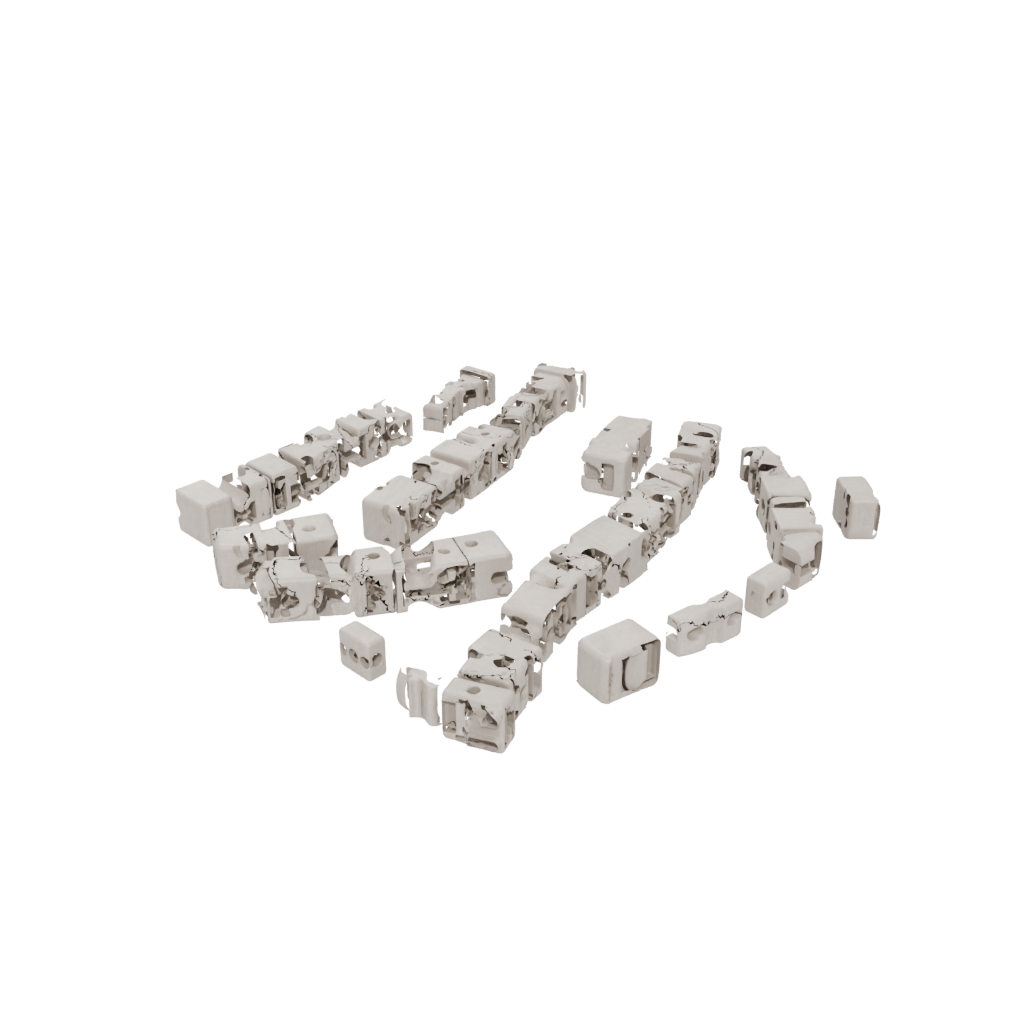 Woodgrain Textured Pivot Domino Chain