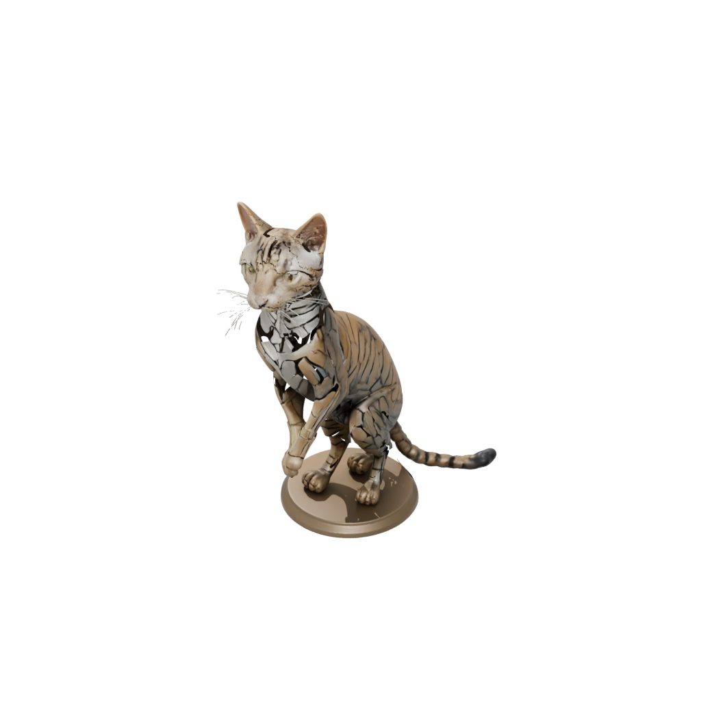 Armored Flexi Tabby Cat