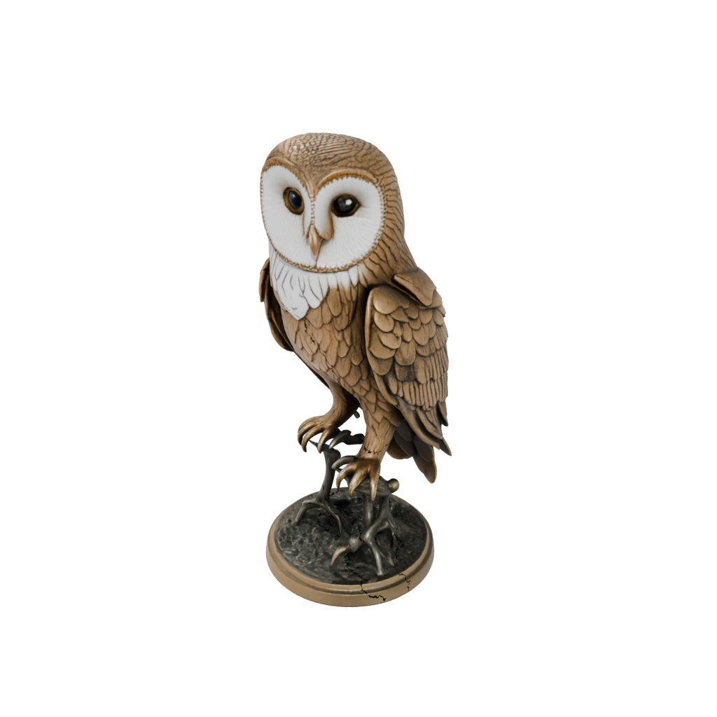 Bronze Armored Flexi Barn Owl
