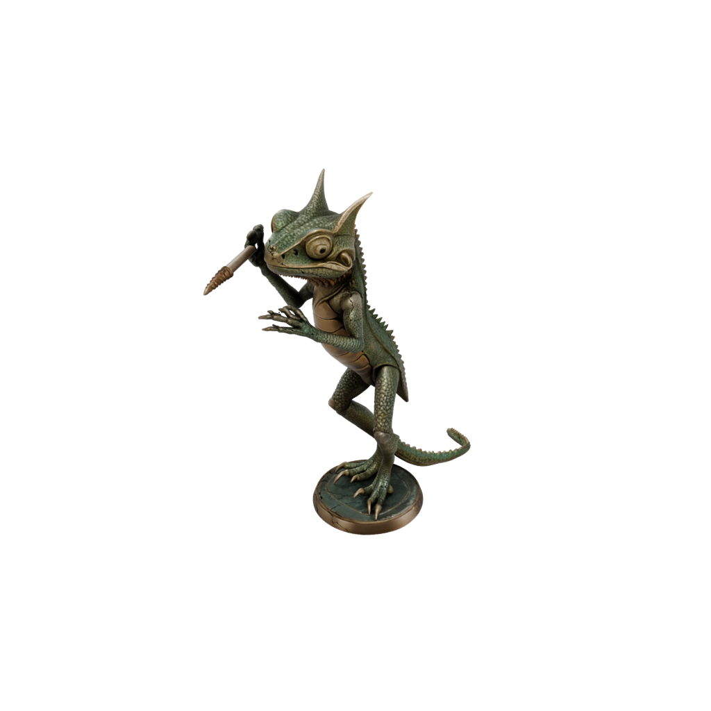 Bronze Armored Flexi Chameleon