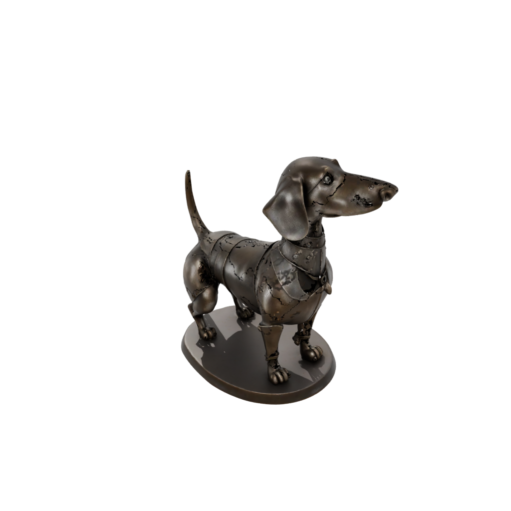 Bronze Armored Flexi Dachshund Dog