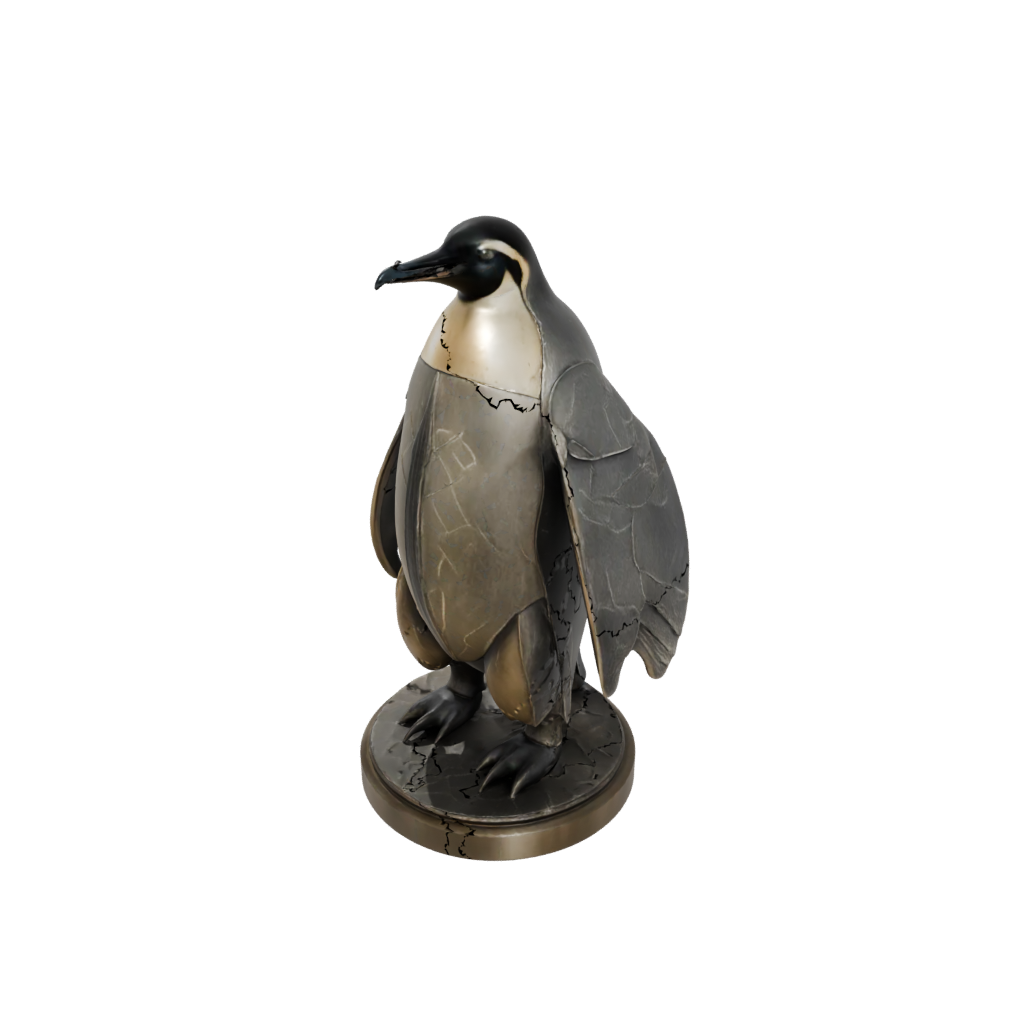 Bronze Armored Flexi Emperor Penguin