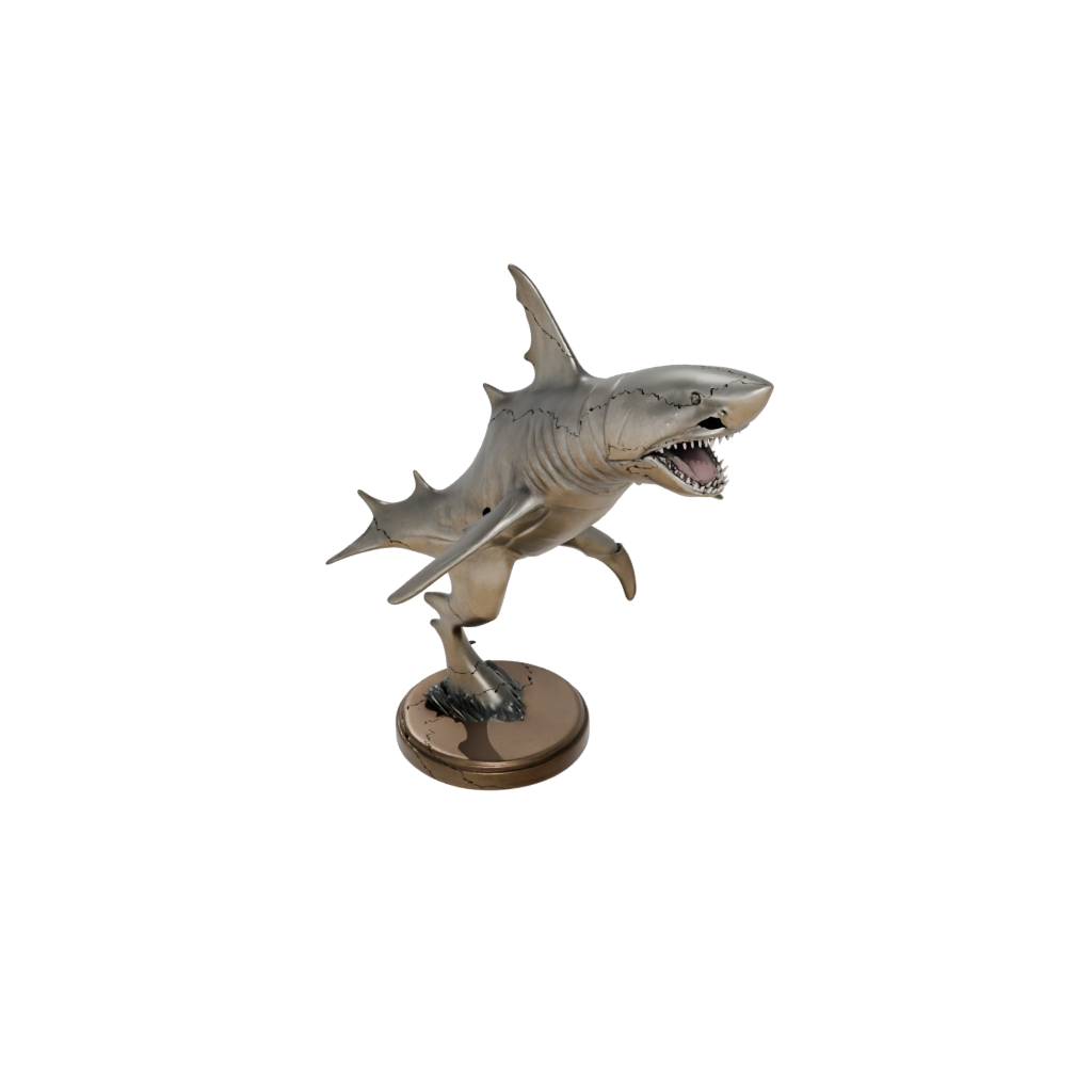 Bronze Armored Flexi Great White Shark
