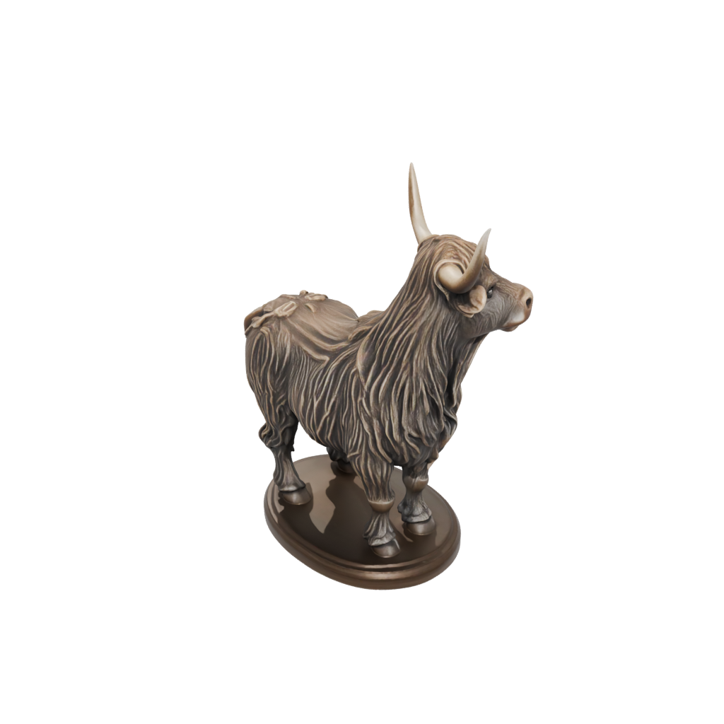 Bronze Armored Flexi Highland Cow