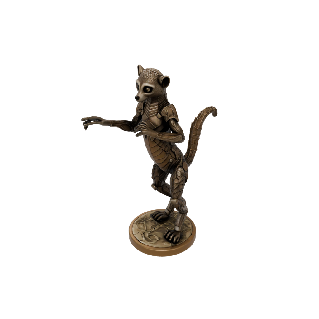 Bronze Armored Flexi Lemur