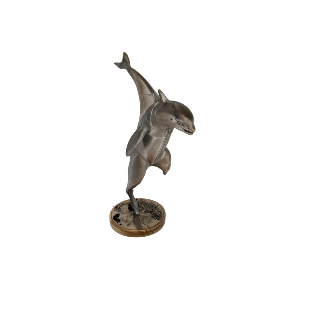 Bronze Armored Flexi Orca Whale