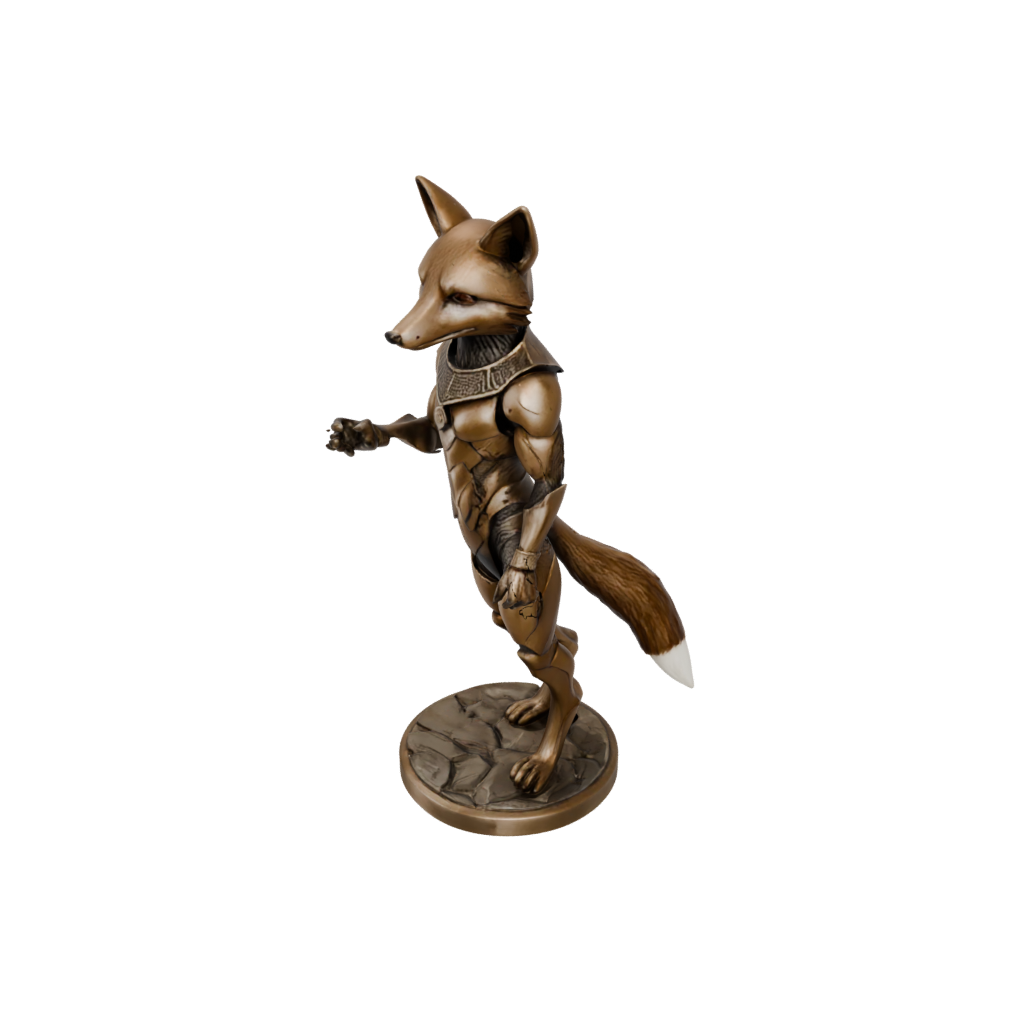 Bronze Armored Flexi Red Fox