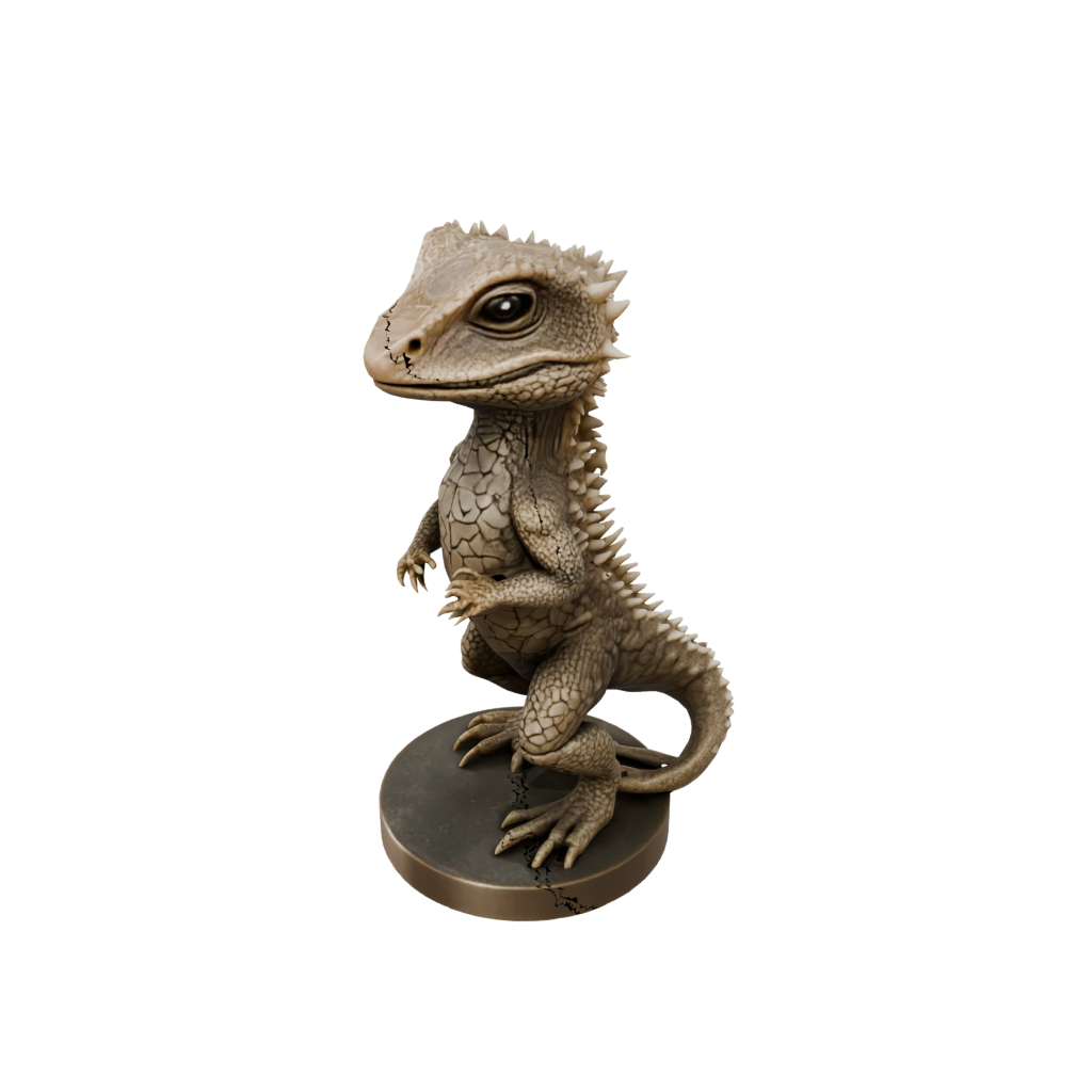 Bronze Chibi Flexi Bearded Dragon