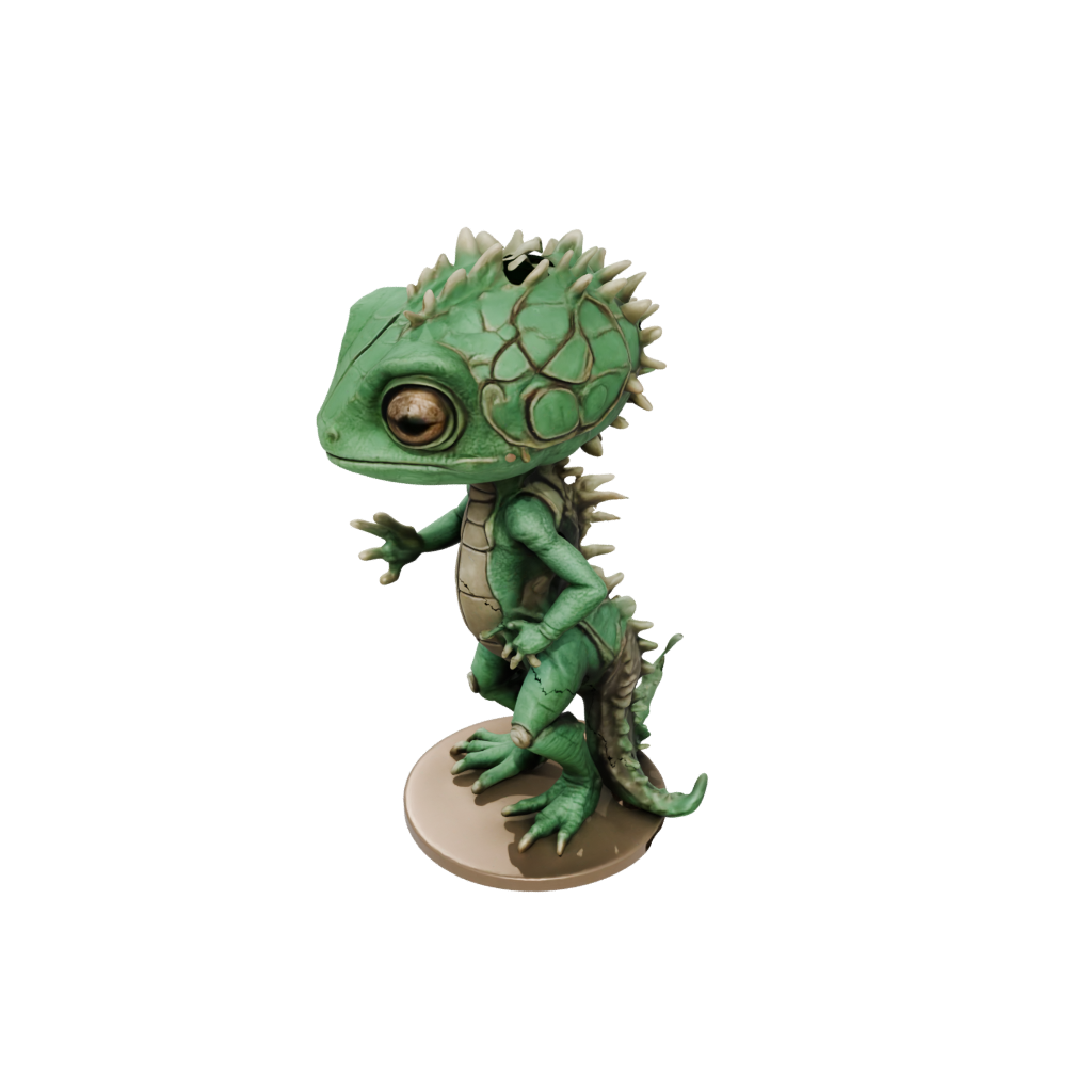 Bronze Chibi Flexi Chameleon