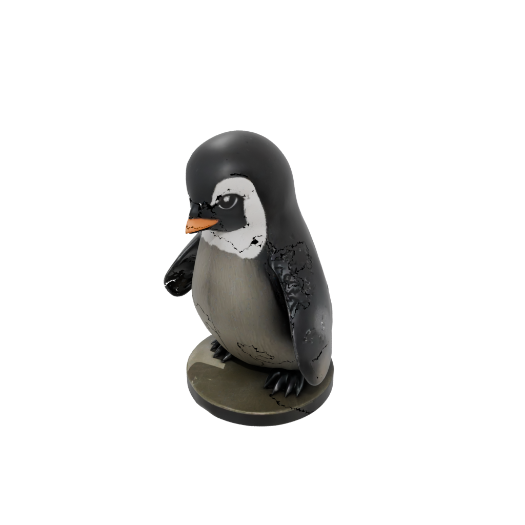 Bronze Chibi Flexi Emperor Penguin