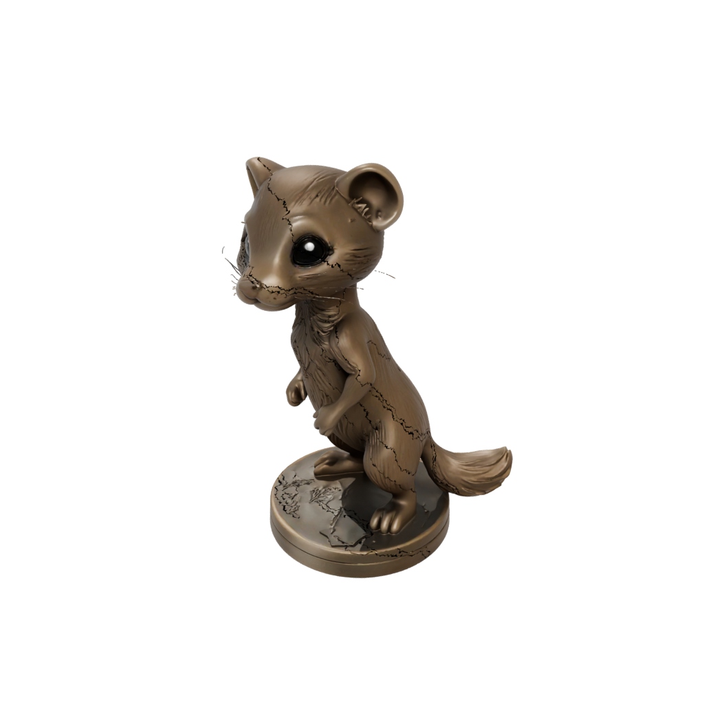 Bronze Chibi Flexi Ferret