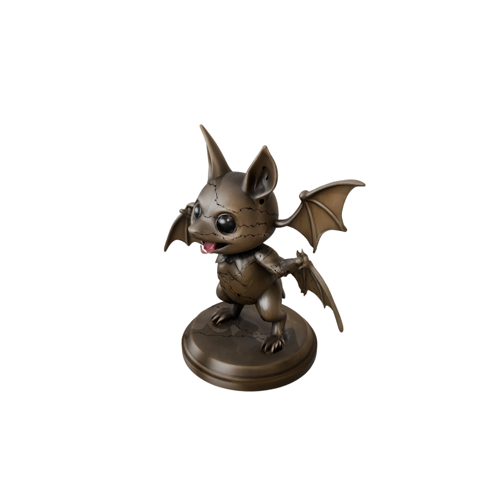 Bronze Chibi Flexi Fruit Bat