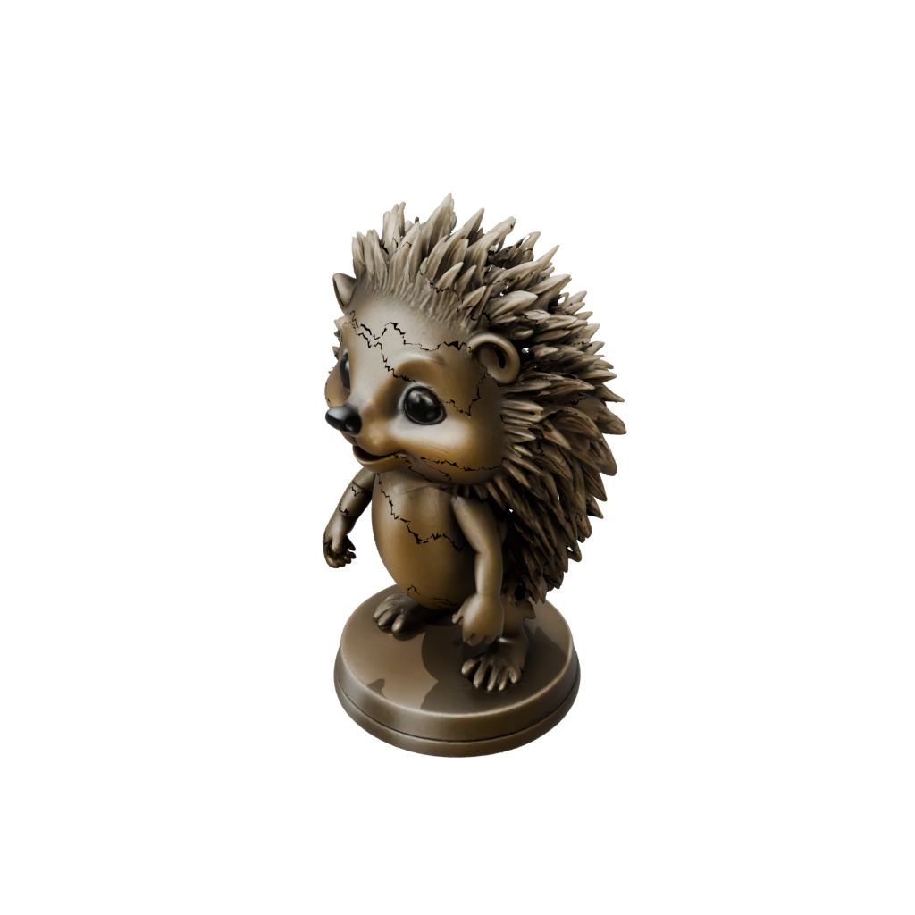 Bronze Chibi Flexi Hedgehog