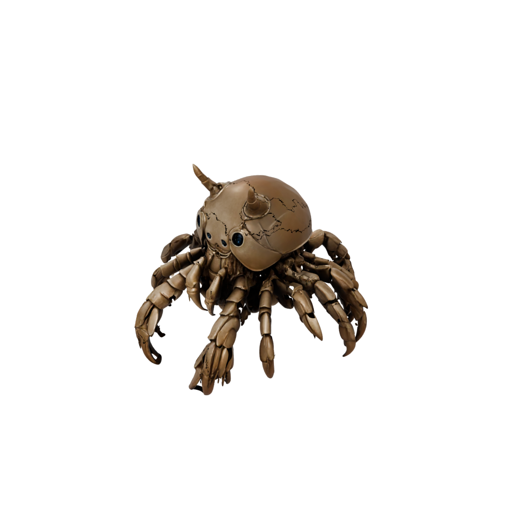 Bronze Chibi Flexi Hermit Crab