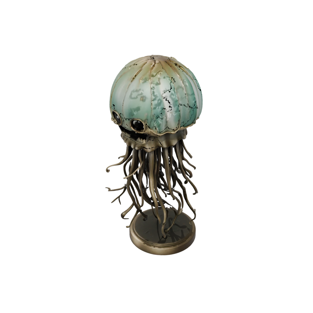 Bronze Chibi Flexi Jellyfish