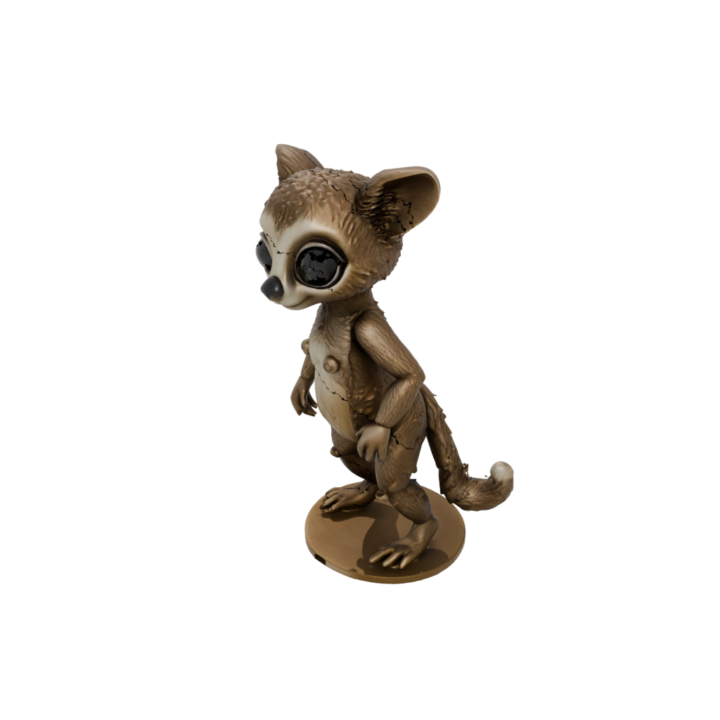 Bronze Chibi Flexi Lemur