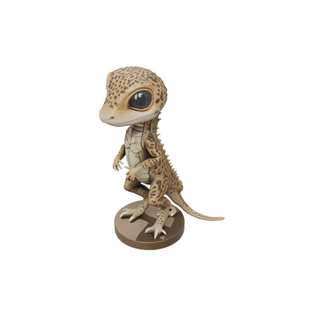 Bronze Chibi Flexi Leopard Gecko