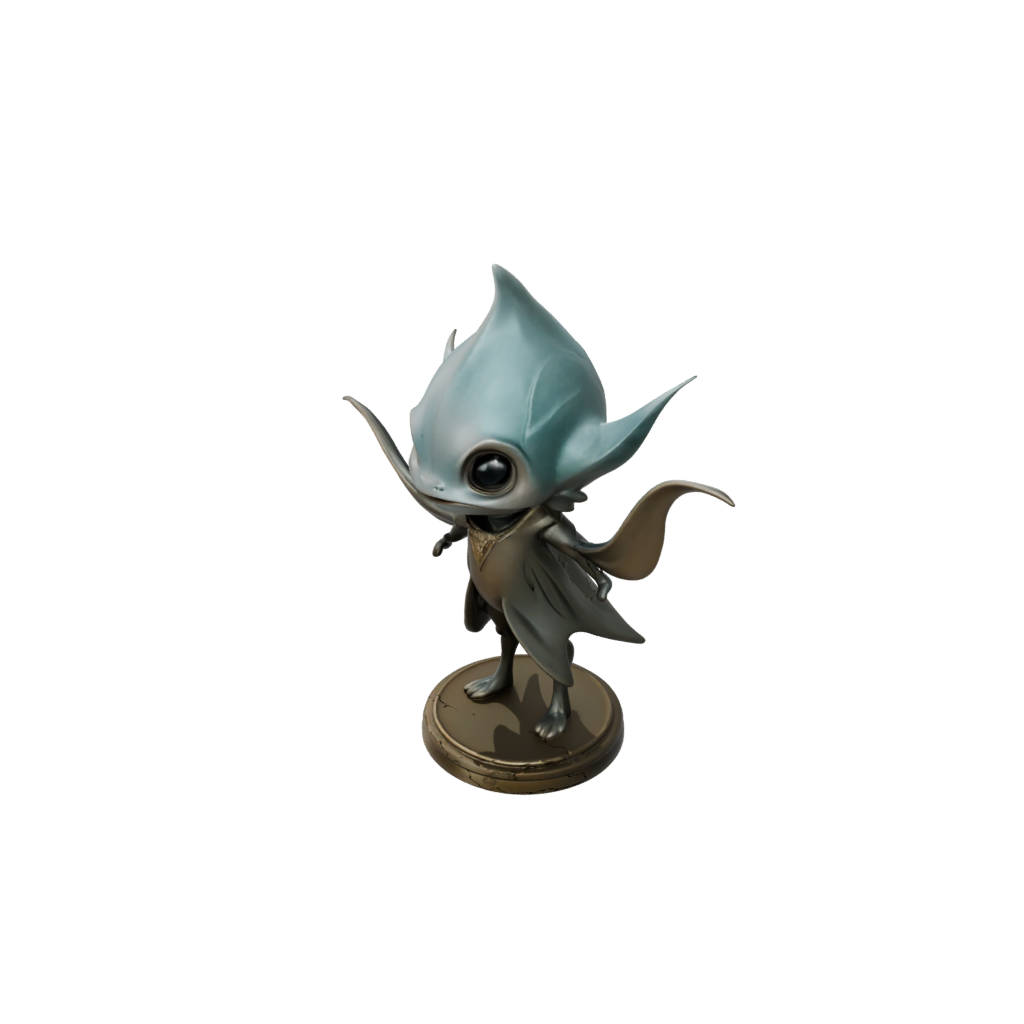 Bronze Chibi Flexi Manta Ray