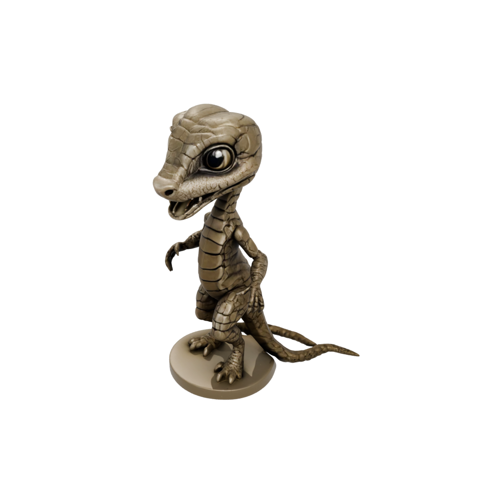 Bronze Chibi Flexi Rattlesnake — flexi animals 3D print model, STL