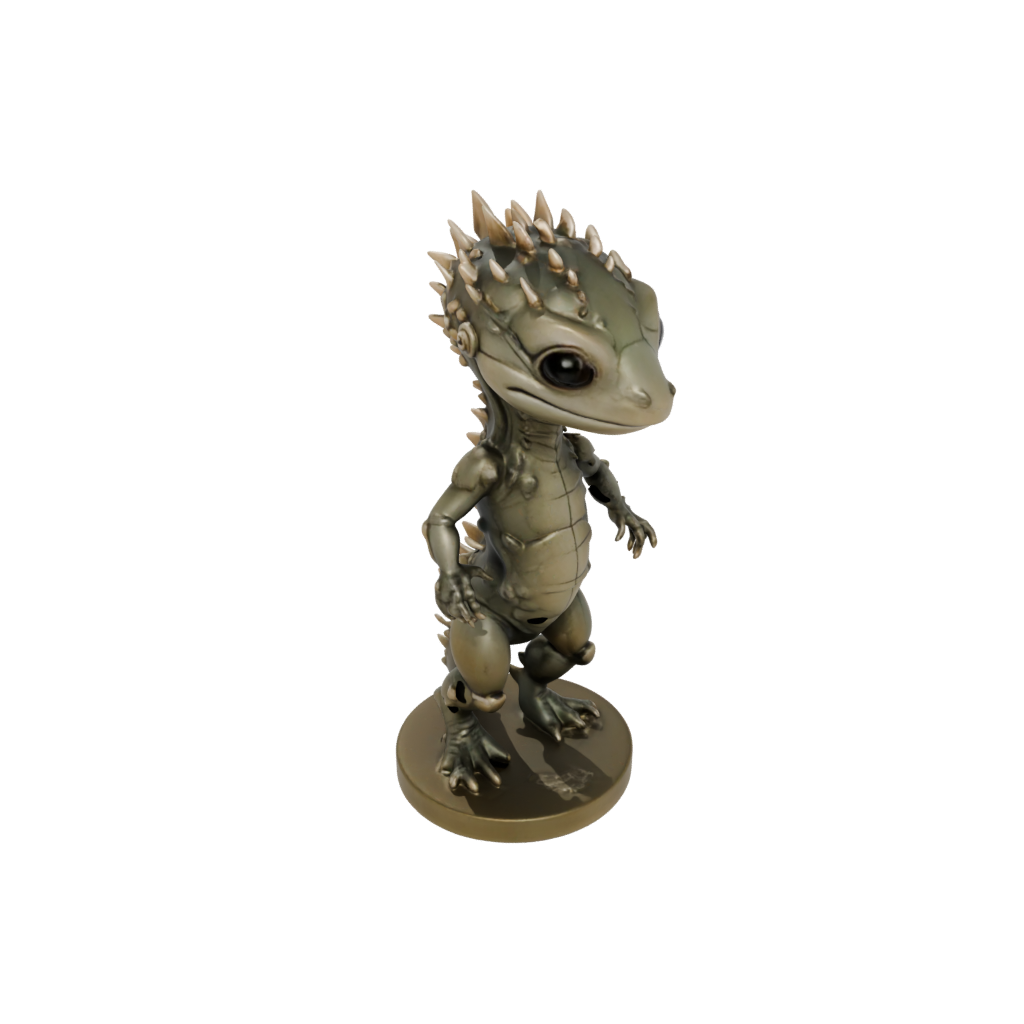 Bronze Chibi Flexi Salamander