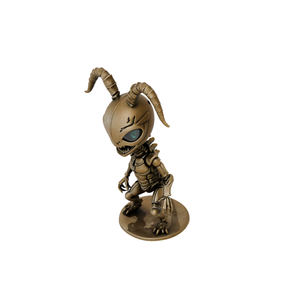 Bronze Chibi Flexi Scorpion — flexi animals 3D print model, STL