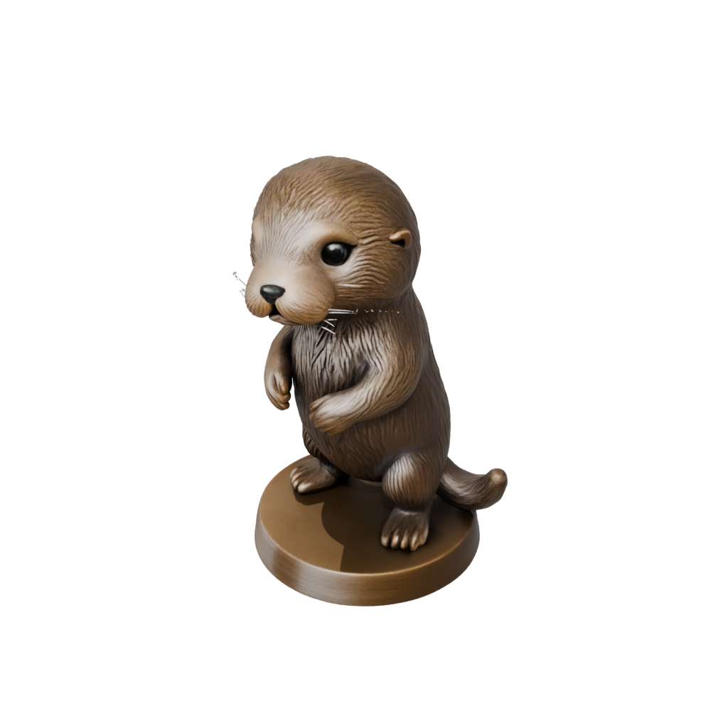 Bronze Chibi Flexi Sea Otter