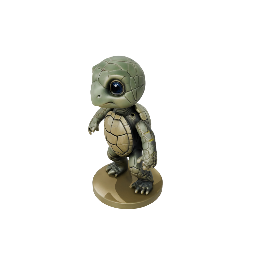 Bronze Chibi Flexi Sea Turtle