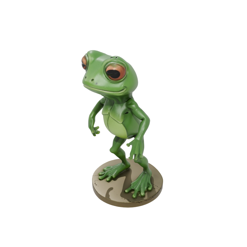 Bronze Chibi Flexi Tree Frog
