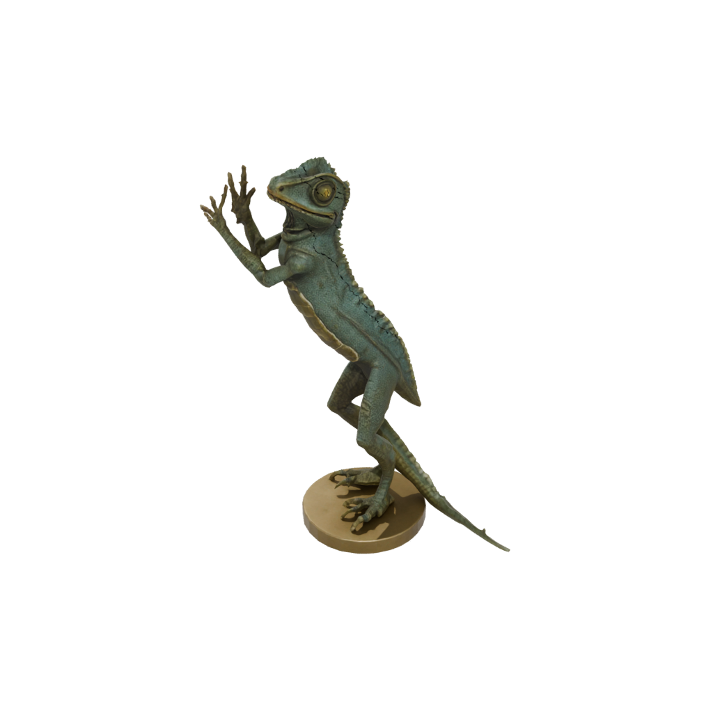 Bronze Flexi Chameleon — flexi animals 3D print model, STL
