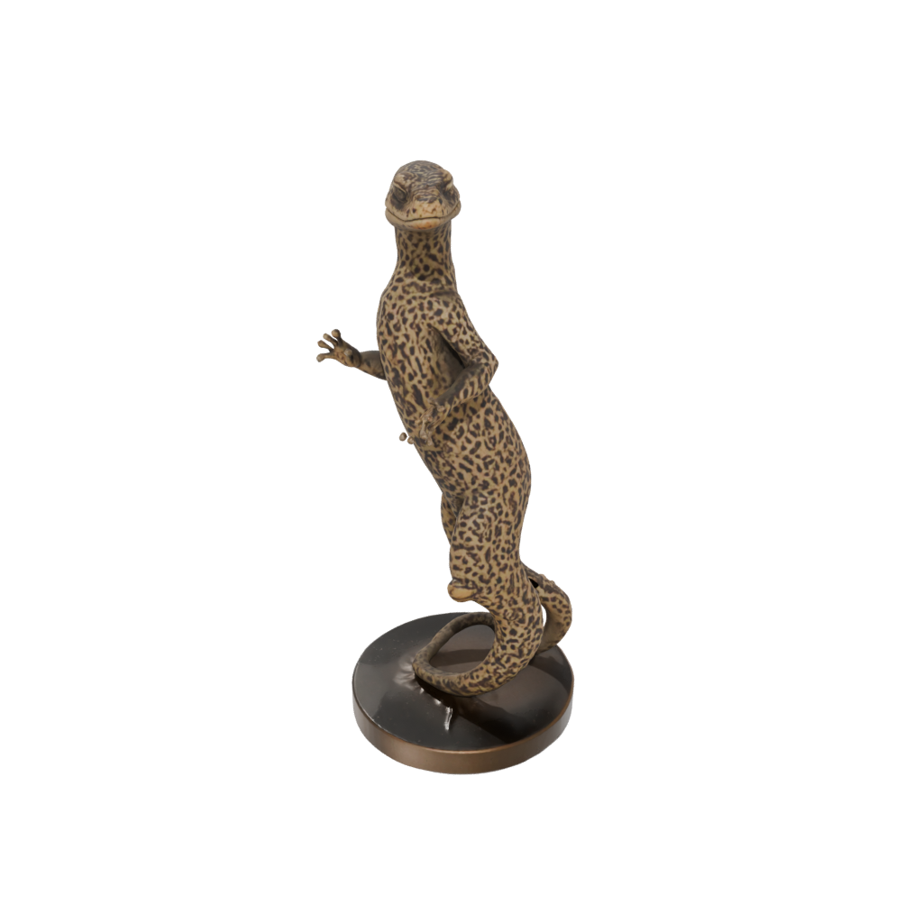 Bronze Flexi Leopard Gecko — flexi animals 3D print model, STL