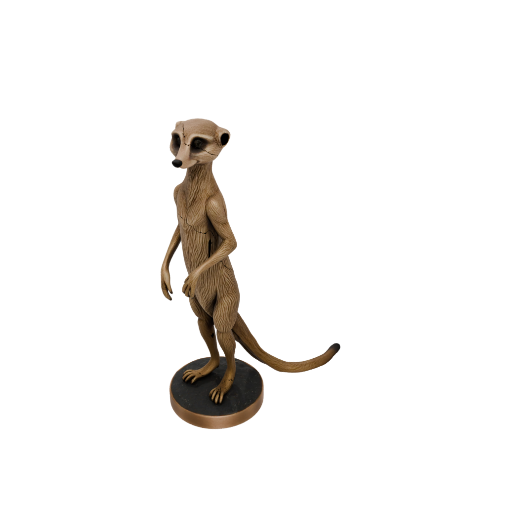 Bronze Flexi Meerkat — flexi animals 3D print model, STL