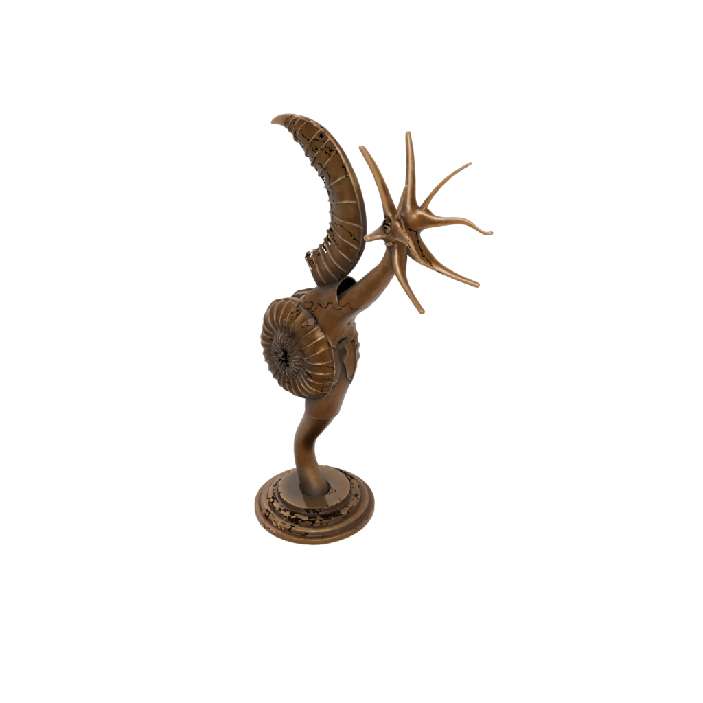 Bronze Flexi Nautilus — flexi animals 3D print model, STL