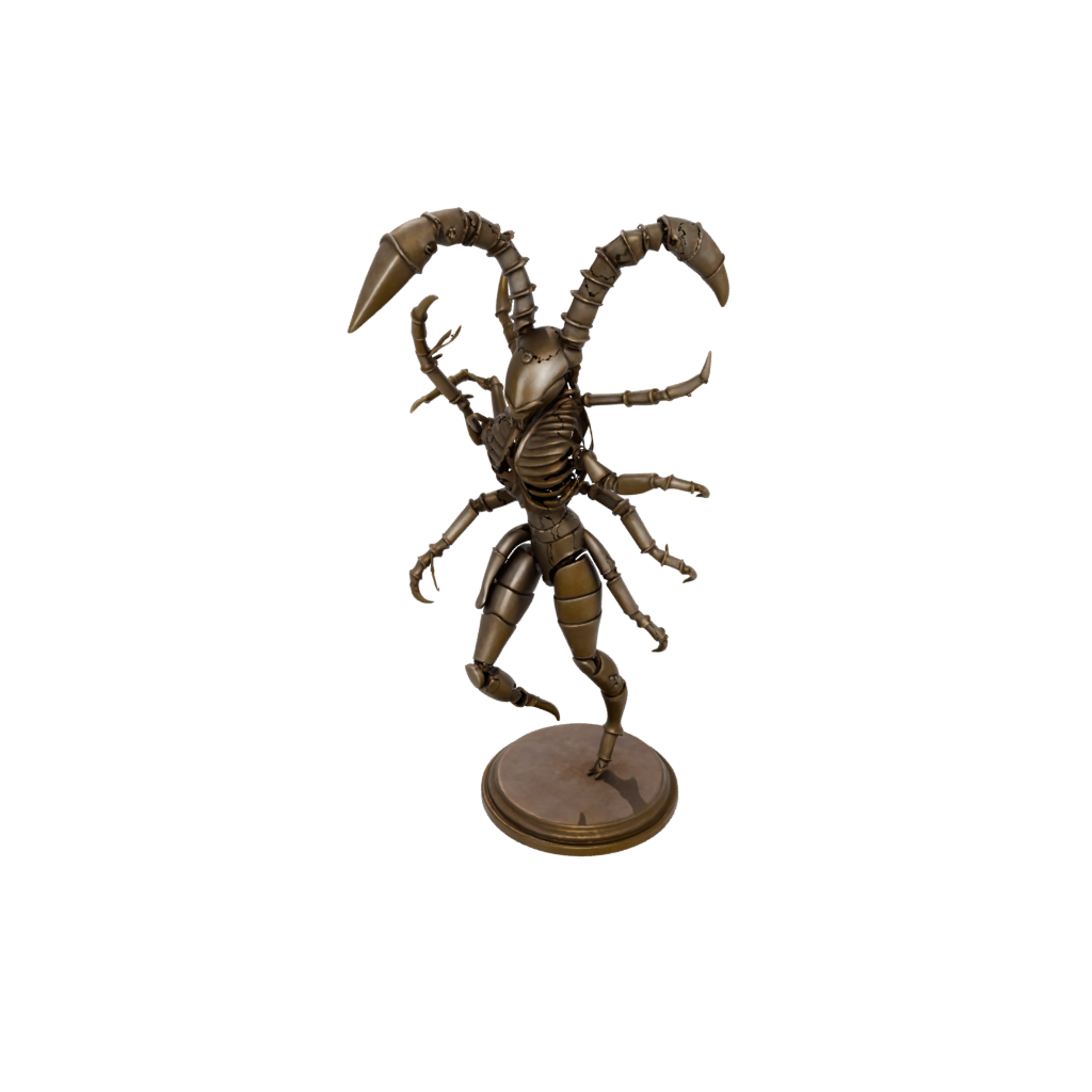 Bronze Flexi Scorpion — flexi animals 3D print model, STL