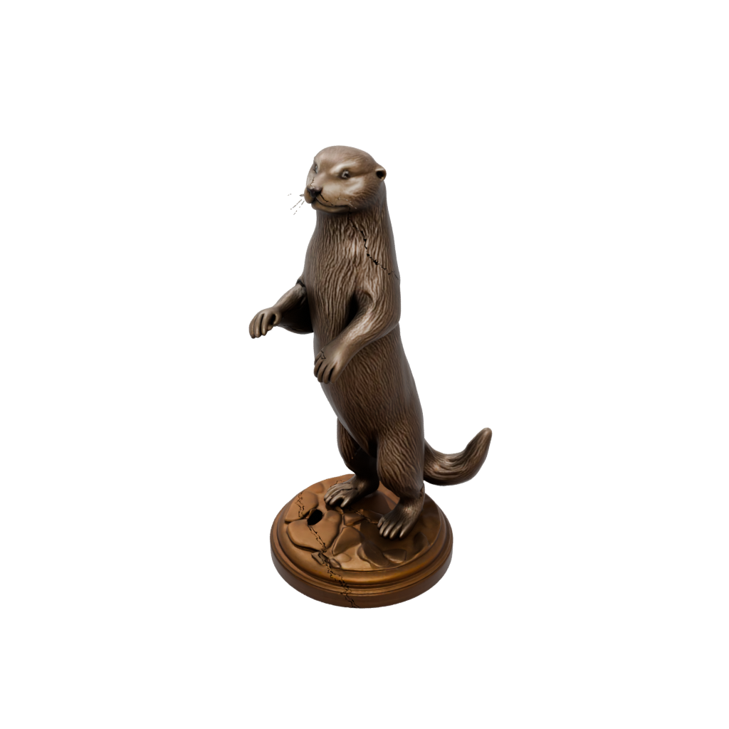 Bronze Flexi Sea Otter — flexi animals 3D print model, STL